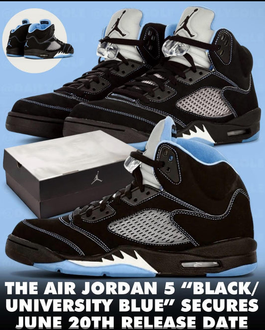 Retro 5 "Blk UNC”