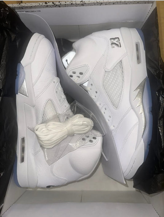 Retro 5 "White Metallic”